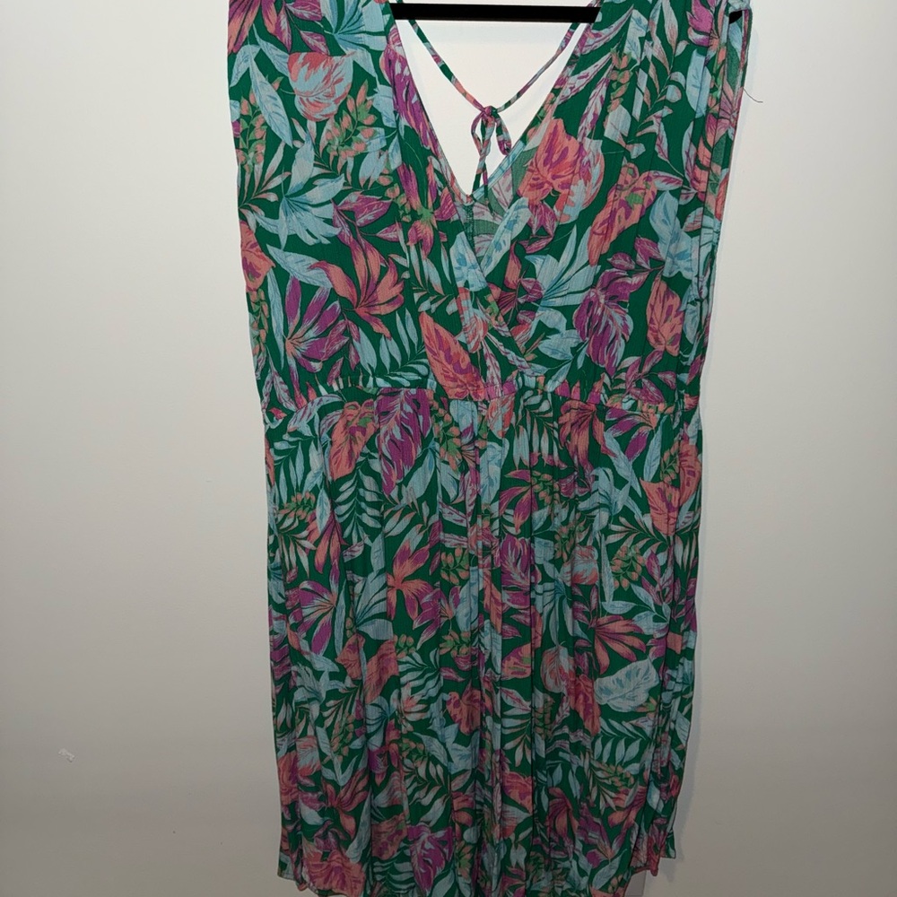 Floral Green Dress